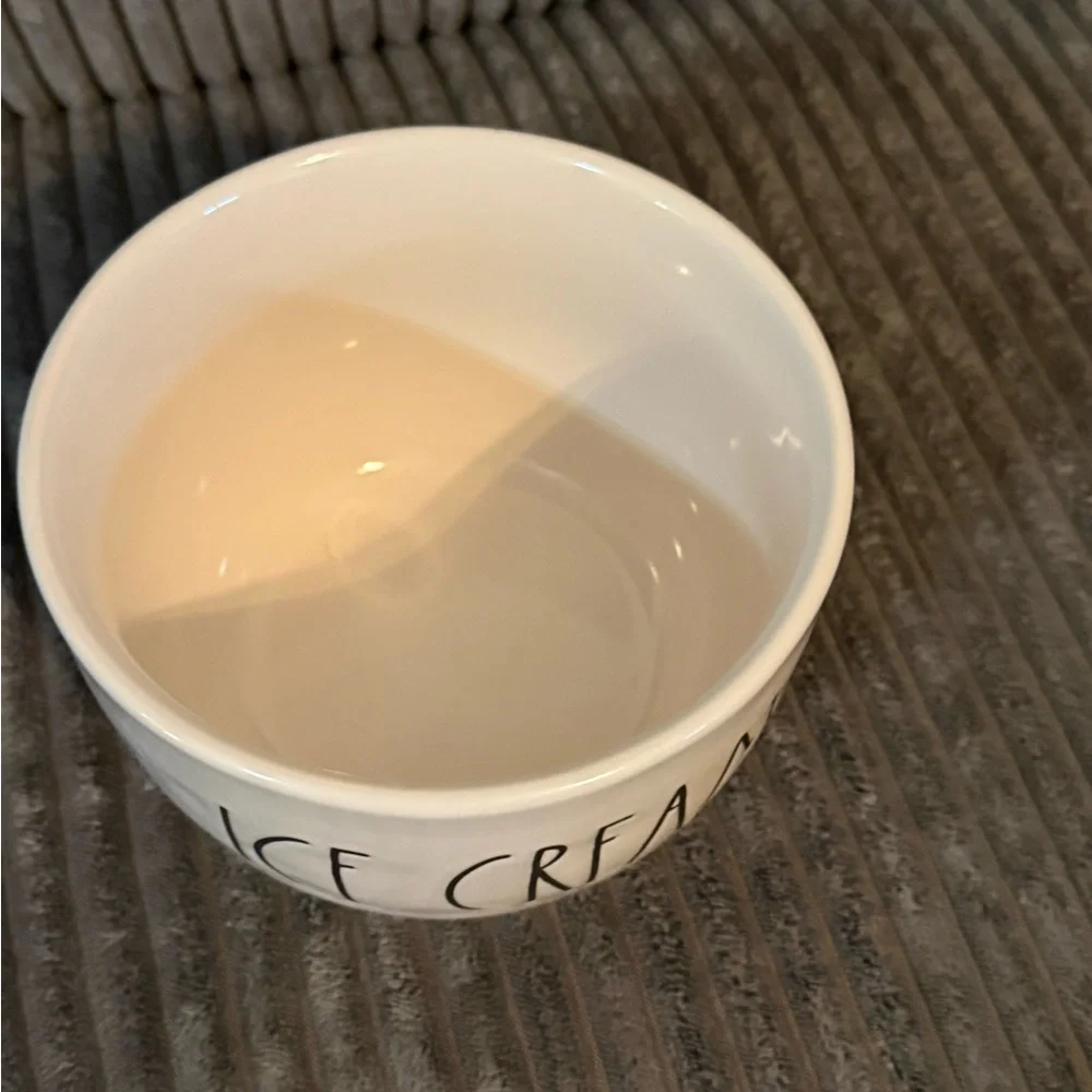 Rae Dunn White Ceramic Ice Cream Bowl- New